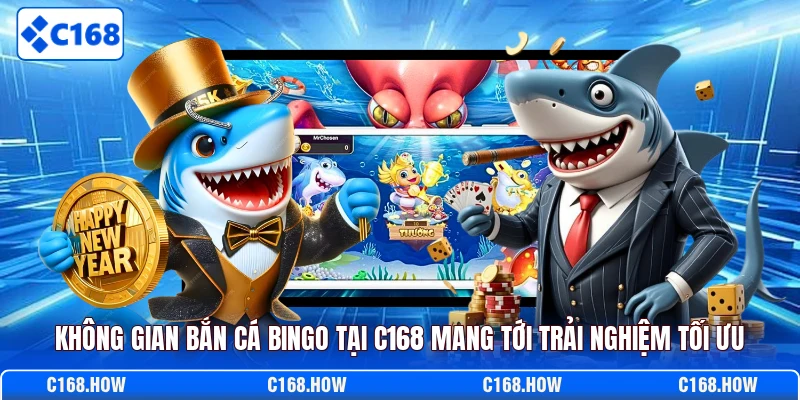 Không gian bắn cá bingo tại C168 mang tới trải nghiệm tối ưu